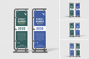 Street Banner Mockup, an Advertising Mockup by AndikaGraphic (Thumbnail 1 of 6)