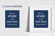 White Frame Mockup - PSD AI PNG JPEG, a Print Template by Minty Fresh Graphics (Thumbnail 3 of 5)
