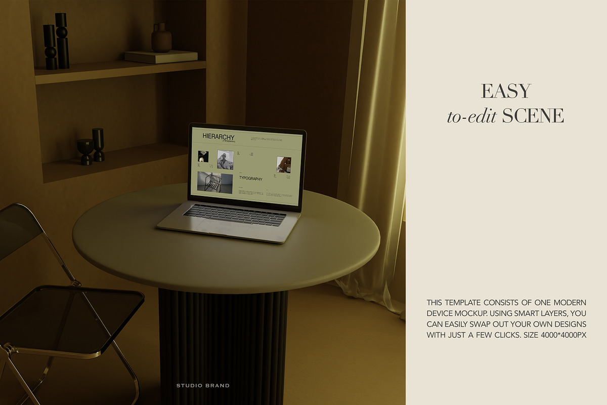 BLEU I Macbook Mockup No.1, a Mac Mockup by Studio Brand (Photo 3 of 4)