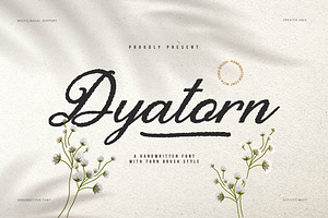 Dyatorn Brush Handwritten Font