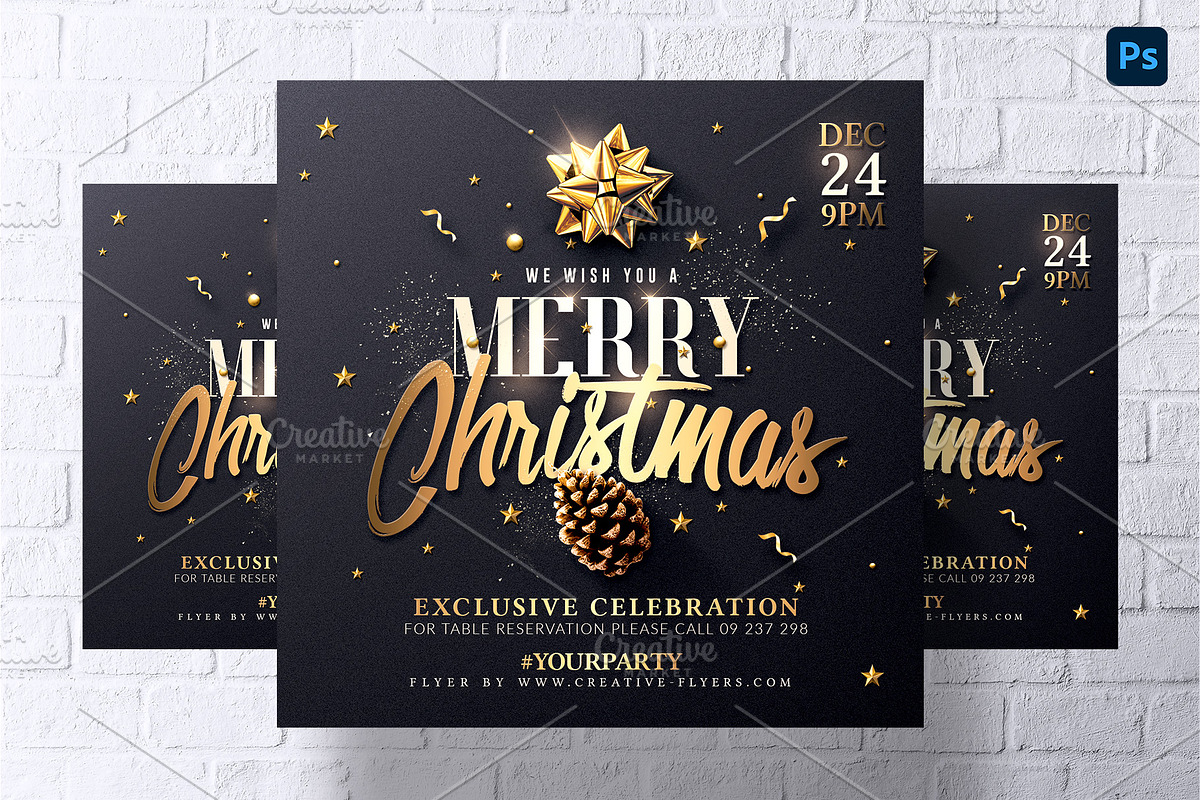 Elegant Christmas Flyer, a Print Template by Rome B Creation (Photo 1 of 2)