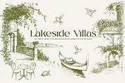 Lakeside Villas – A Timeless Italian, a Decorative Illustration by Eyeinspire (Thumbnail 1 of 8)