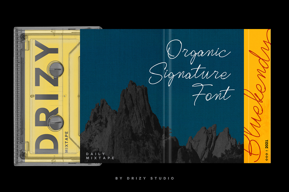 Bluekendy, a Script Font by Drizy (Photo 4 of 9)