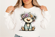 Spring Teddy Bear Clipart Png, an Illustration by Craft Nest (Thumbnail 4 of 7)