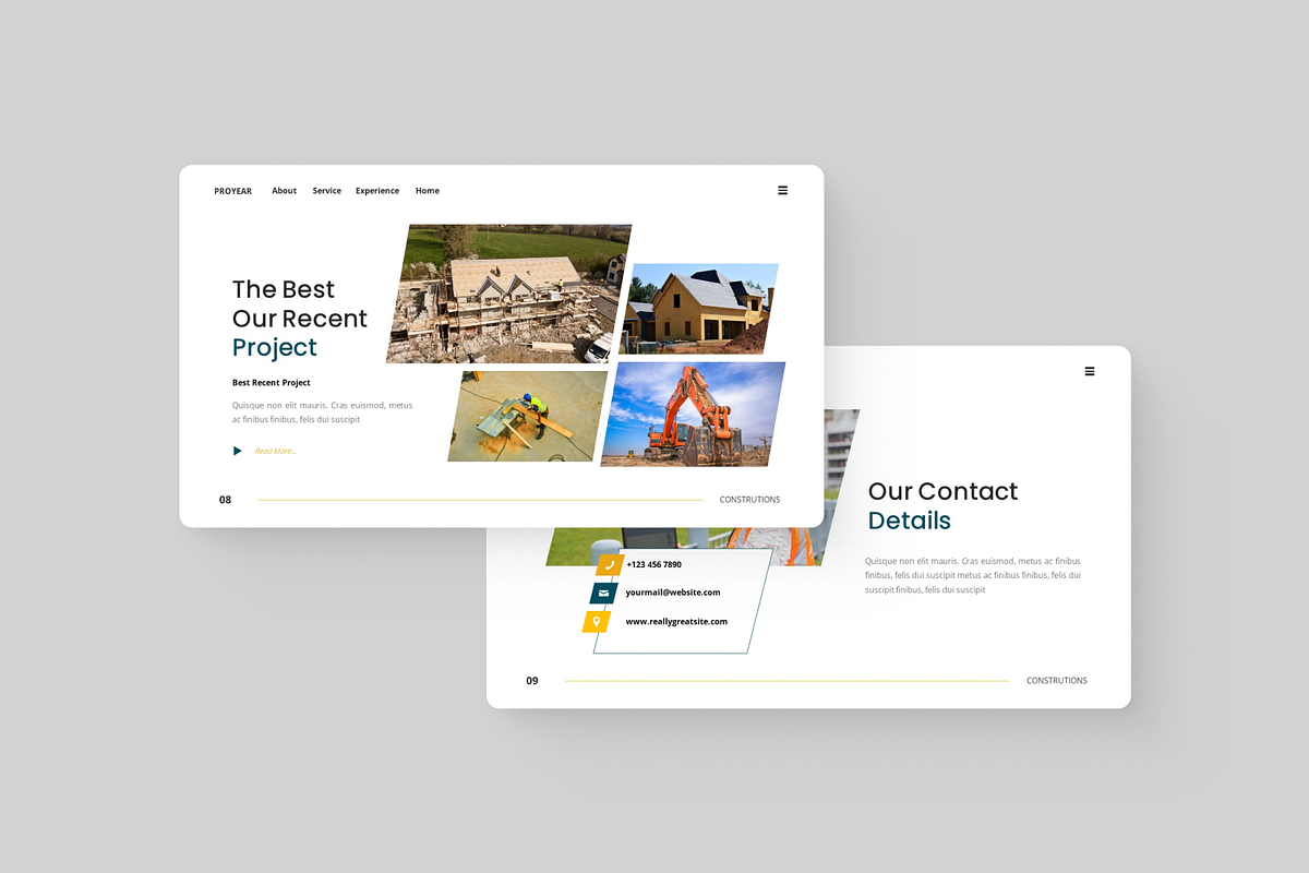 Construction Google Slide, a Presentation Template by Annora Studio (Photo 4 of 5)