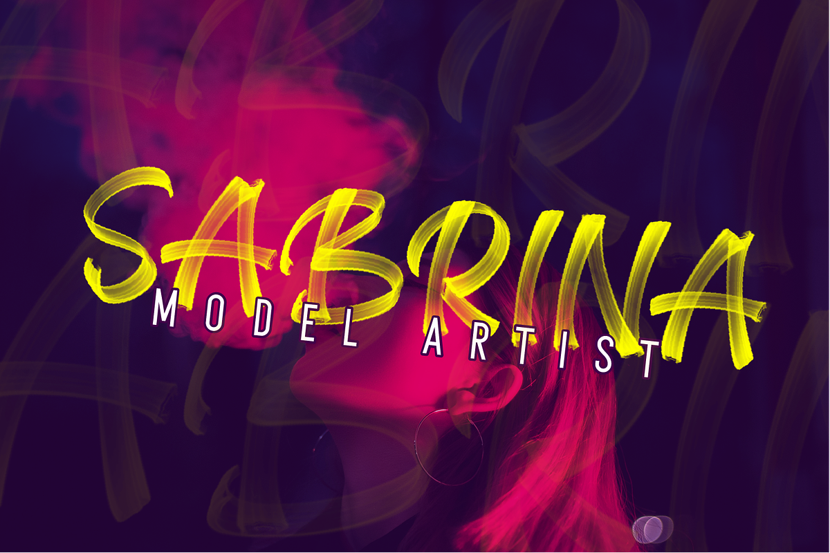 Brush Text SVG FONT, a Blackletter Font by Creative Keelik (Photo 6 of 7)