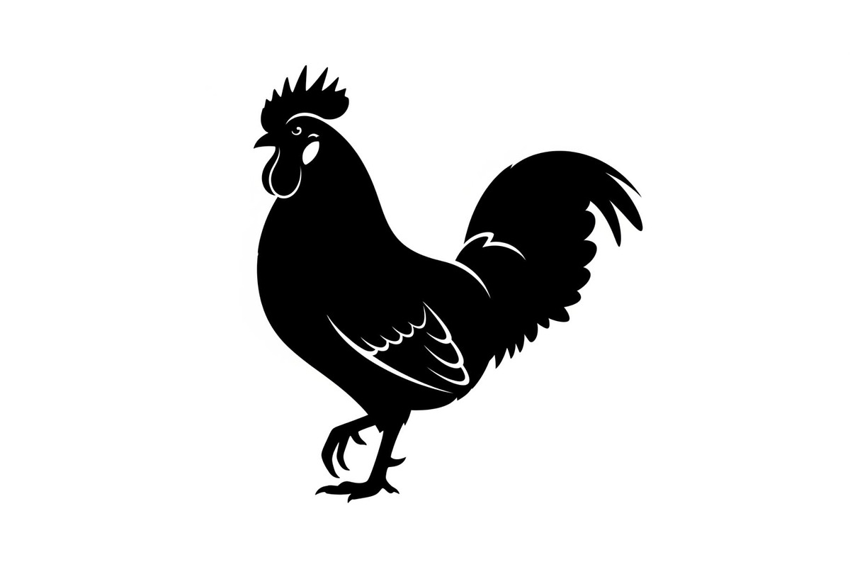 Rooster Chicken Silhouette Vector Bu, an Illustration by Designs_River (Photo 9 of 51)