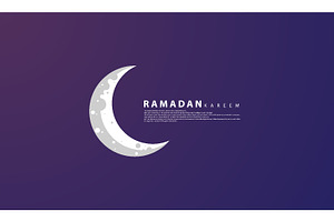 Ramadan design in paper cut style