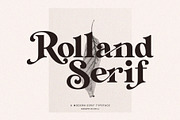 Rolland Ligature Serif Font Typeface, a Serif Font by Graphicxell (Thumbnail 1 of 10)