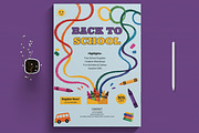 Back To School Flyer, a Flyer Template by MightyDesign (Thumbnail 1 of 8)
