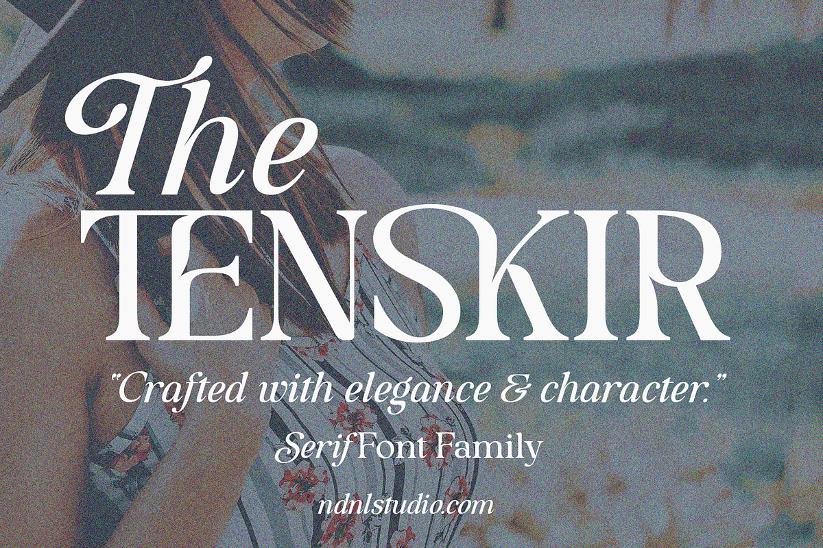 Tenskir - Serif Font, a Serif Font by NDNL Studio (Photo 1 of 9)