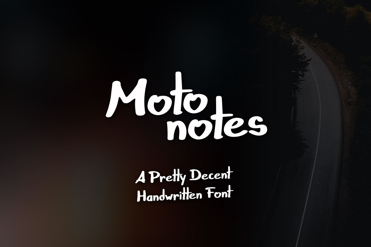 Moto Notes font (handwritten), a Font by kittym.ro (Photo 1 of 10)