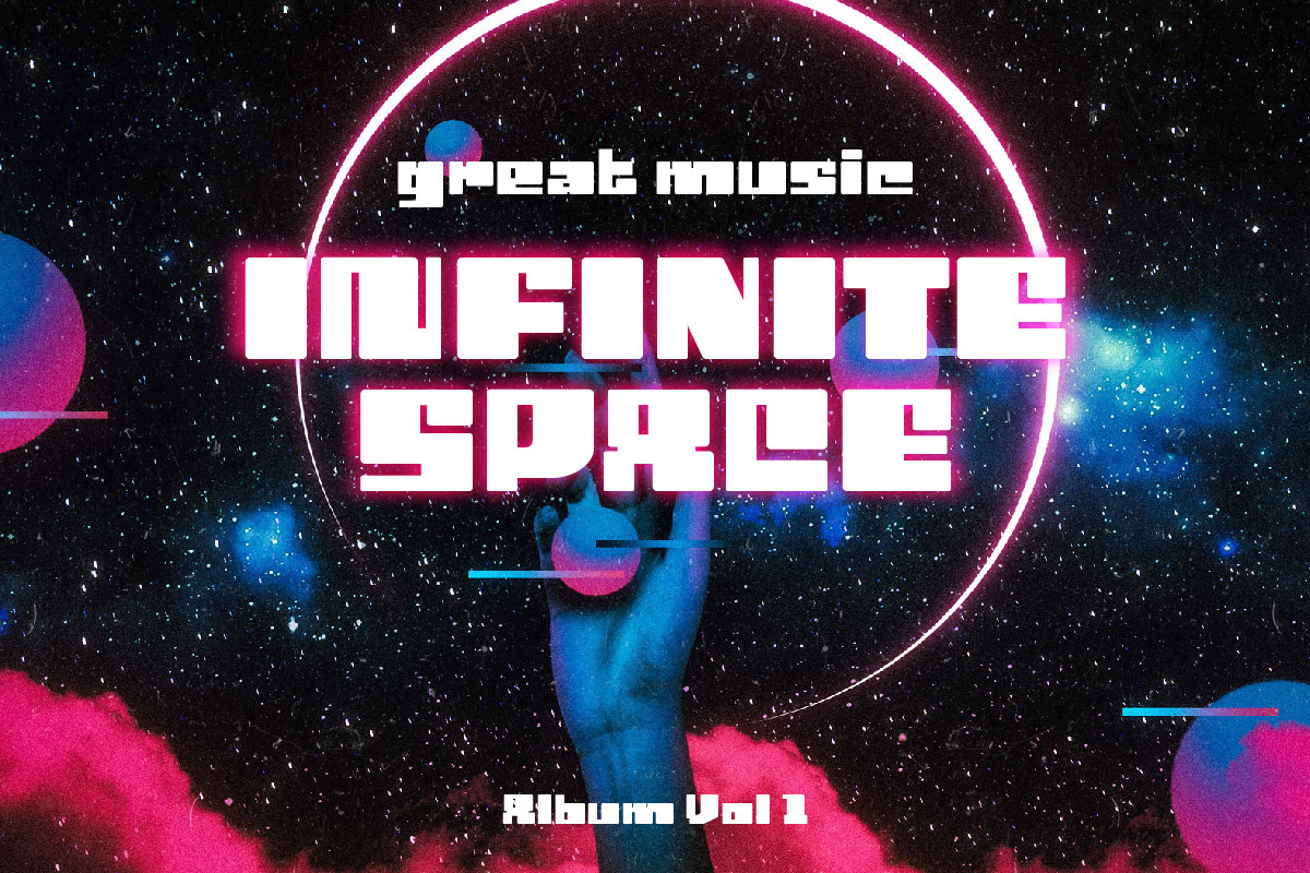 Maver Scifi - Retro Disco Font, a Sans Serif Font by trabaskriya (Photo 8 of 9)