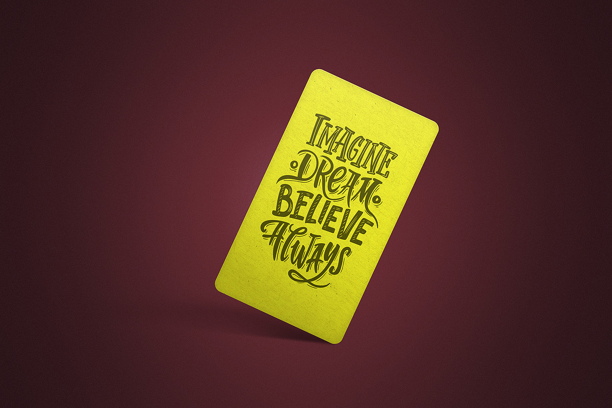 Vertical One Side Card Mockup x4, a Product Mockup by SmartDesigns (Photo 9 of 9)