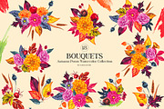 Autumn Poem Watercolor Fall clipart, a Seasonal Illustration by SashaKondr (Thumbnail 9 of 15)