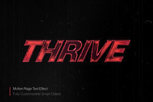 Molten Rage Text Effect (PSD), a Layer Style Add-On by Posterfello