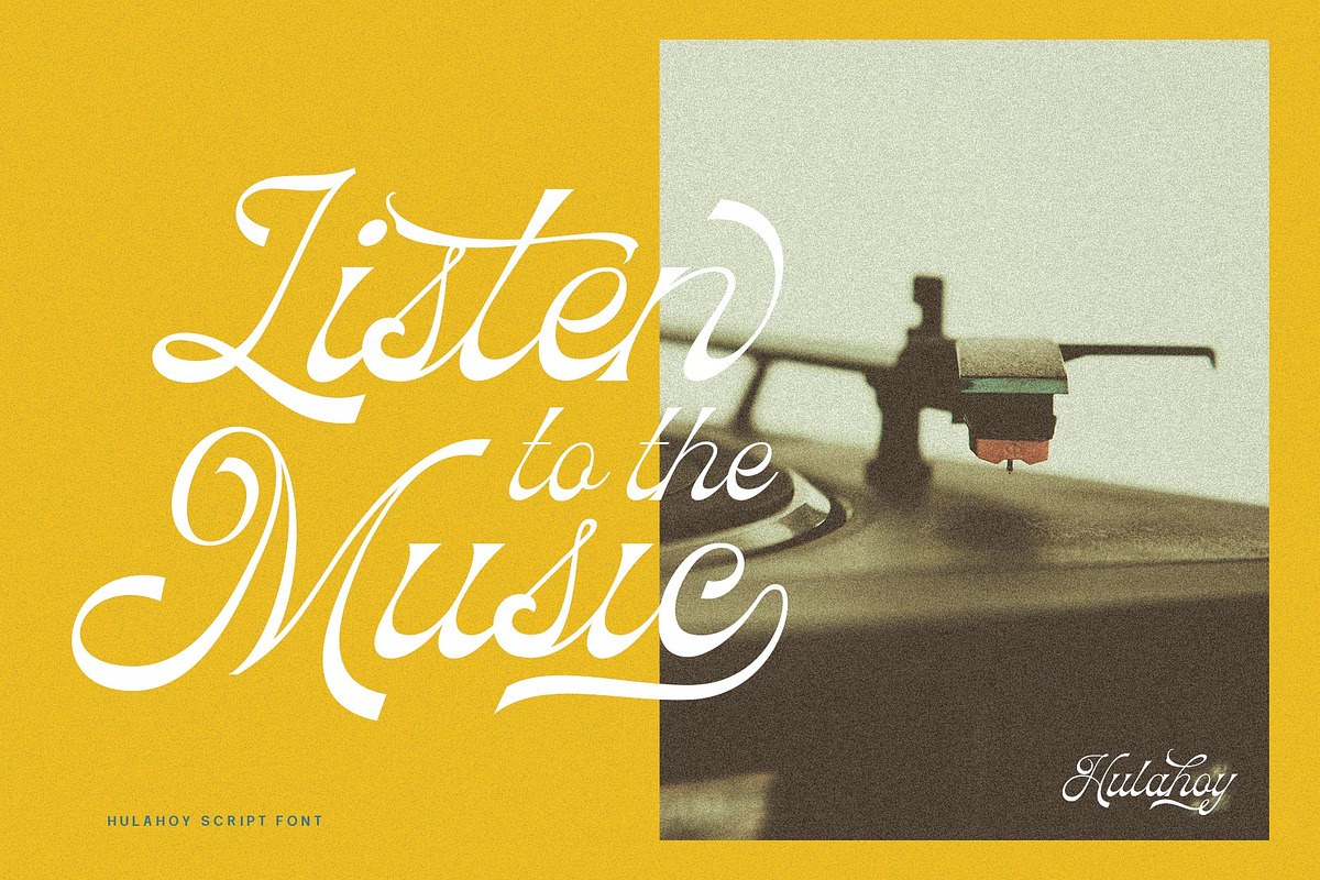 Hulahoy Typeface, a Script Font by alit design (Photo 4 of 15)