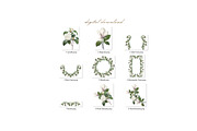 White Floral Clipart, Wreath, Frames, an Illustration by Secret Helper (Thumbnail 9 of 9)