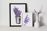 Provence Lavender watercolor clipart, a Decorative Illustration by Artmanata (Thumbnail 11 of 14)