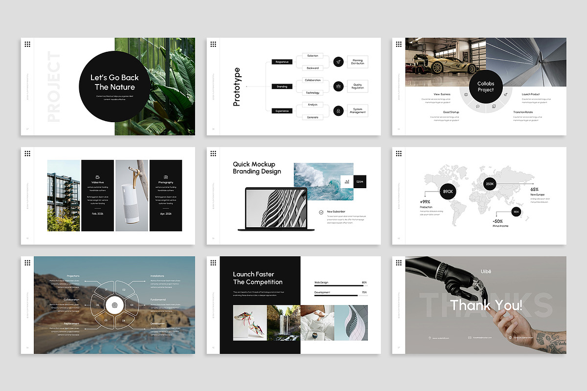 Uibe Presentation Template Design, a Presentation Template by Rocketstill (Photo 6 of 7)