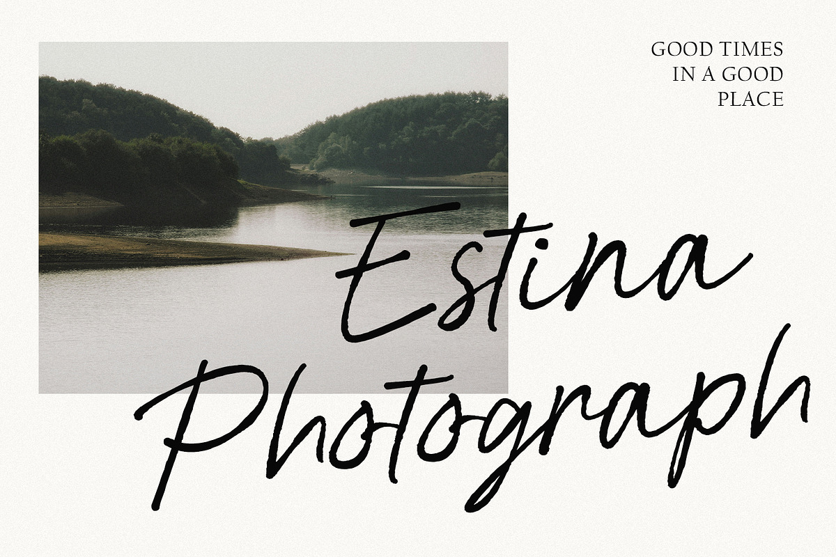 Sartyan Canish Aesthetic Dry Brush, a Script Font by Maulana Creative (Photo 4 of 7)