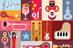 Music Festival graphic art, an Illustration by danjazzia