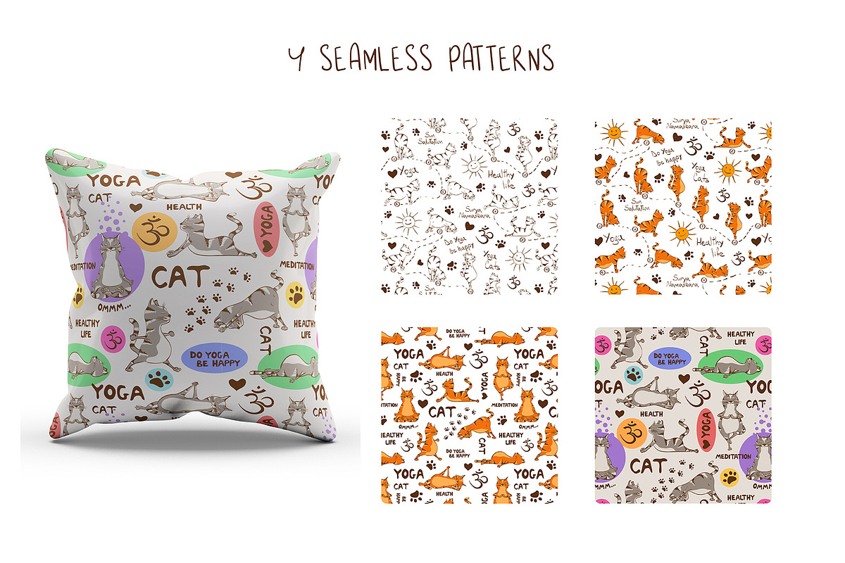 Yoga Cats, an Animal Illustration by Annakniaz (Photo 6 of 9)
