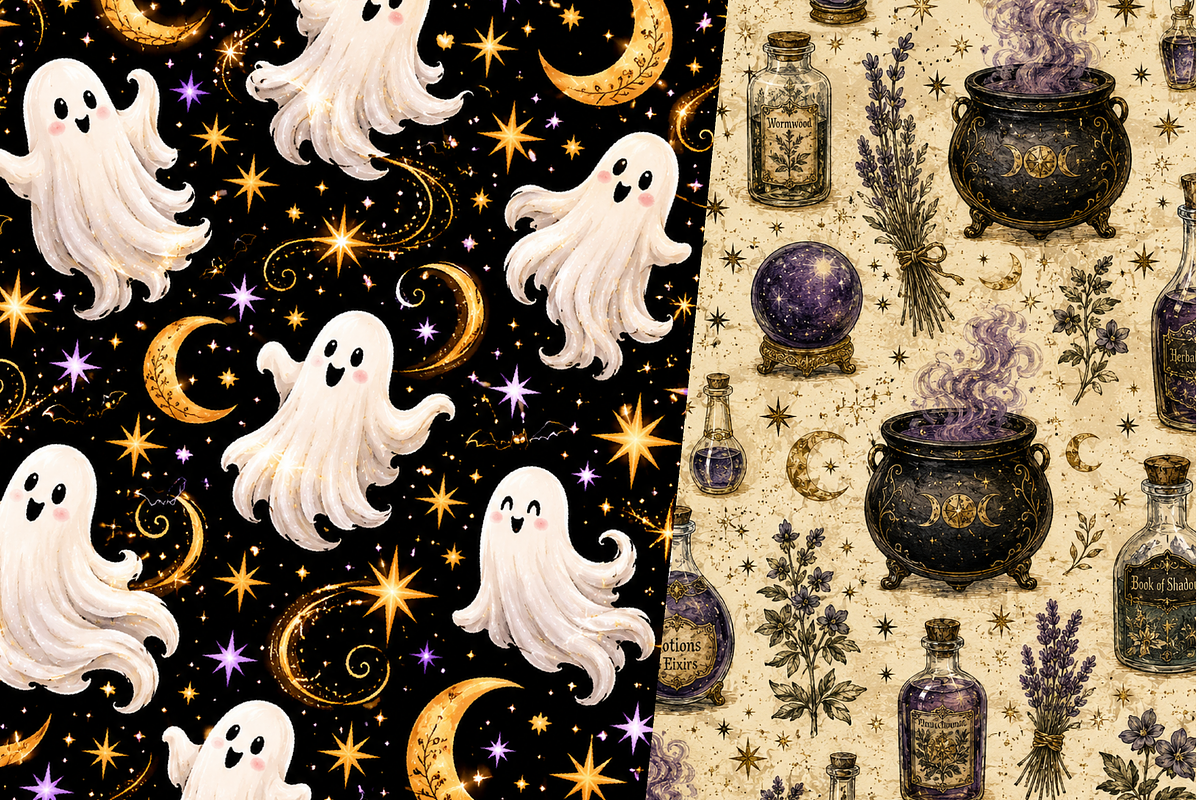 Halloween Digital Paper, a Texture Graphic by Printable Design Store (Photo 3 of 4)