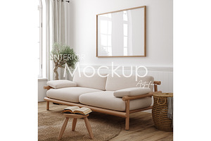 Frame mockup in home interior, a Household Mockup by Artjafara