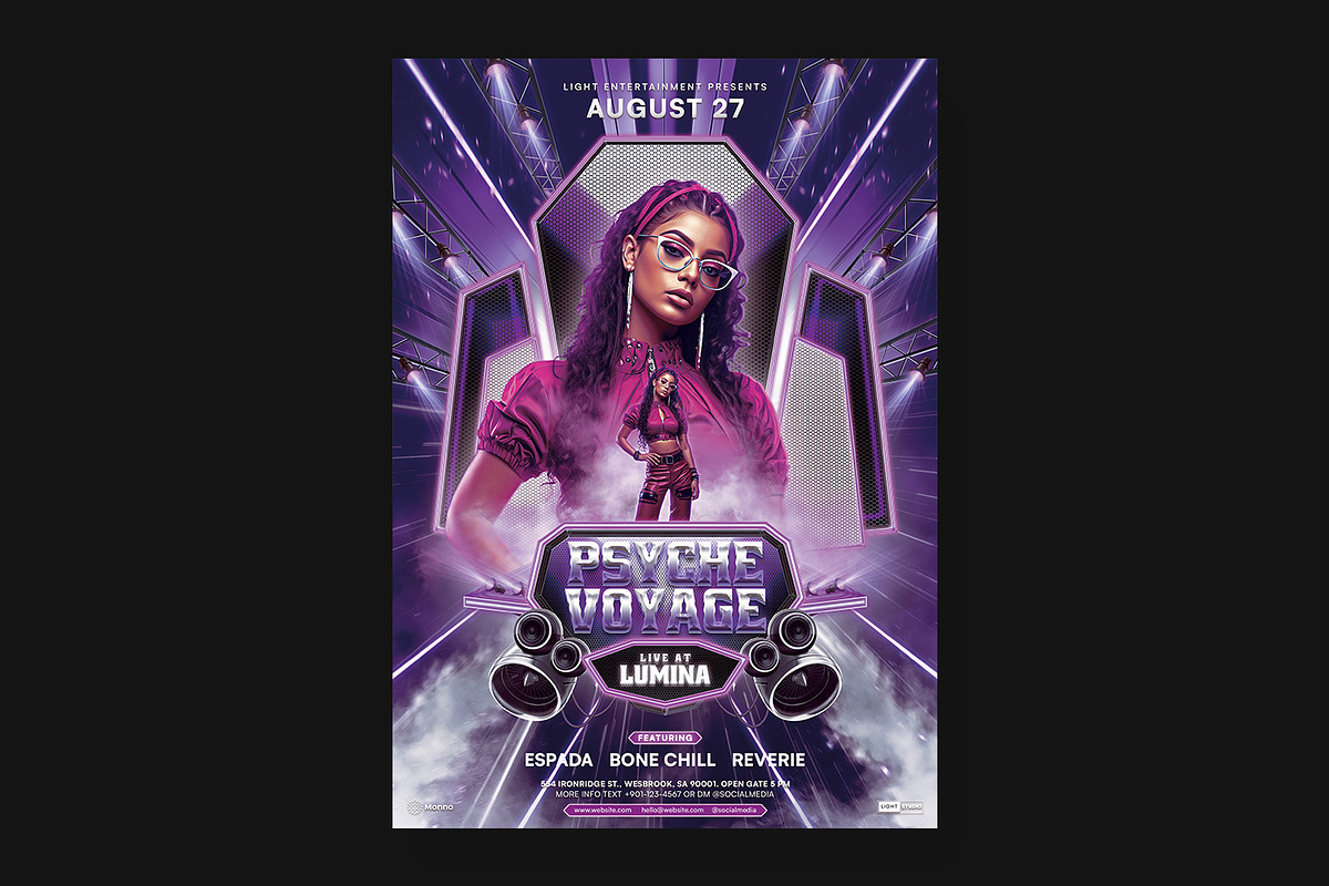 DJ Flyer Template, a Flyer Template by Bornx Design (Photo 4 of 5)
