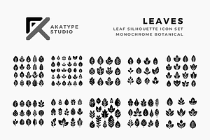 Leaves Icon Vector, an Icon by Akatype Studio
