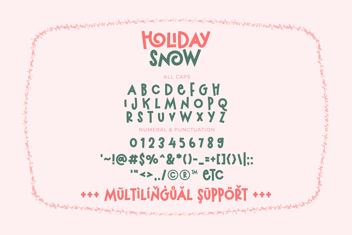 Holiday Snow - Cute Display Font, a Sans Serif Font by Airotype (Photo 9 of 12)