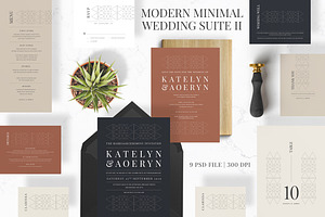 Modern Minimal Wedding Suite, an Invitation Template by Azka Creative