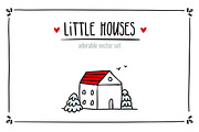 Little Houses ♥ Vector set, an Illustration by Zhe Vasylieva (Thumbnail 1 of 4)