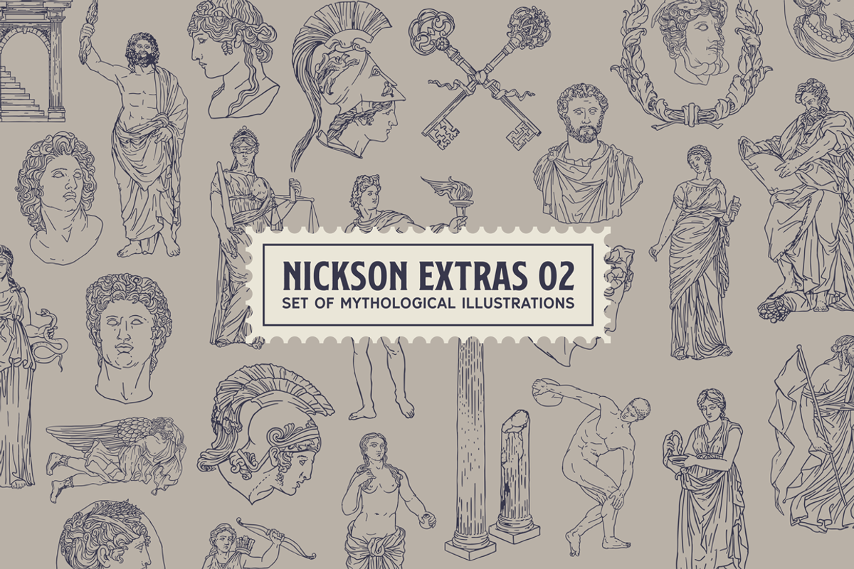 S&S Nickson Font Bundle preview 4