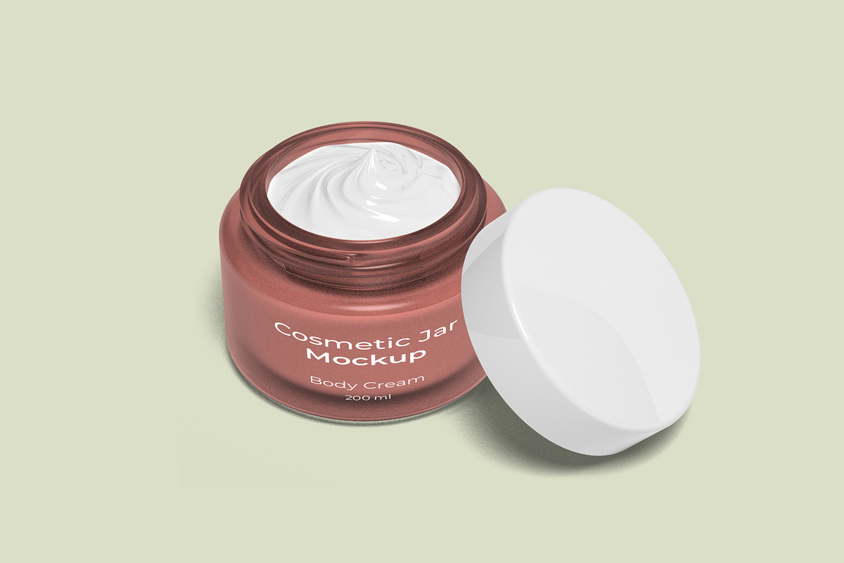 Cosmetic Jar Mockup, a Packaging Mockup by ulfatunnazira (Photo 3 of 6)