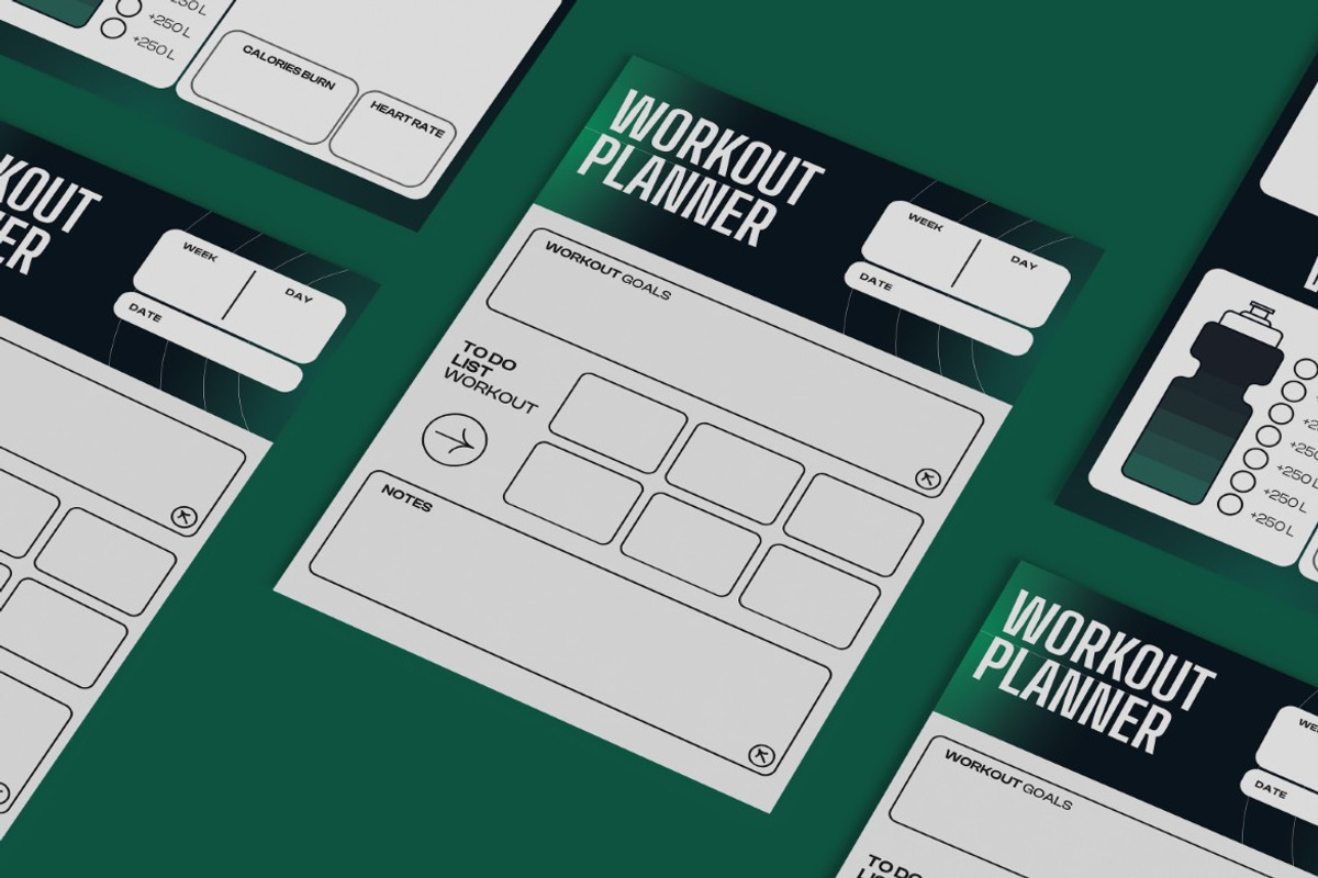 Workout Planner, a Print Template by graphicook (Photo 3 of 3)