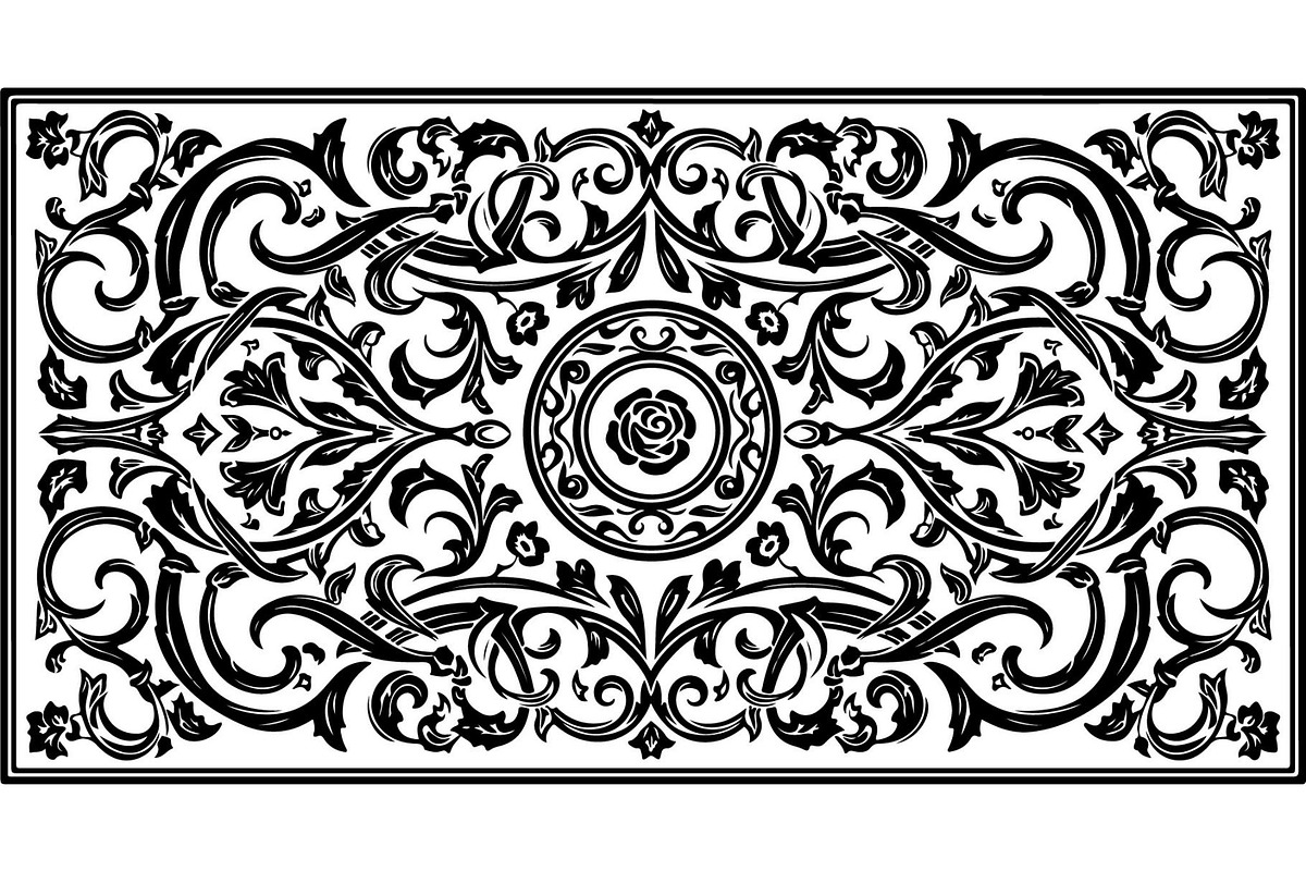 Decorative Mandala Panel Vector Set, a Decorative Illustration by Designer_Momina (Photo 14 of 21)