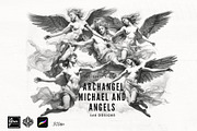 Archangel Michael and the angels, a Brush Add-On by TaKong Magics (Thumbnail 1 of 9)