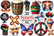 juneteenth Sublimation Clipart, an Illustration by RobertsArt (Thumbnail 1 of 7)