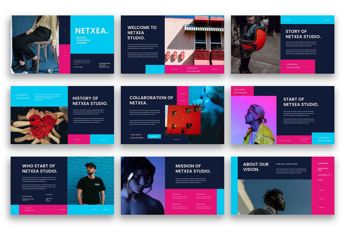 Netxea – Business PowerPoint, a Presentation Template by kreatifreya (Photo 2 of 5)