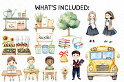 School Life Clipart Bundle, an Illustration by PassionPNGcreation (Thumbnail 5 of 11)