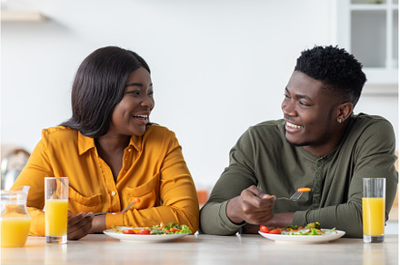 Romantic african american couple, a Person Photo by Prostock-Studio