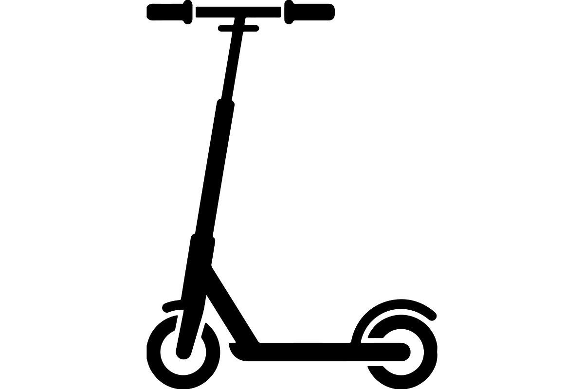 Electric scooter silhouette, a Transportation Illustration by abu67222 (Photo 5 of 13)