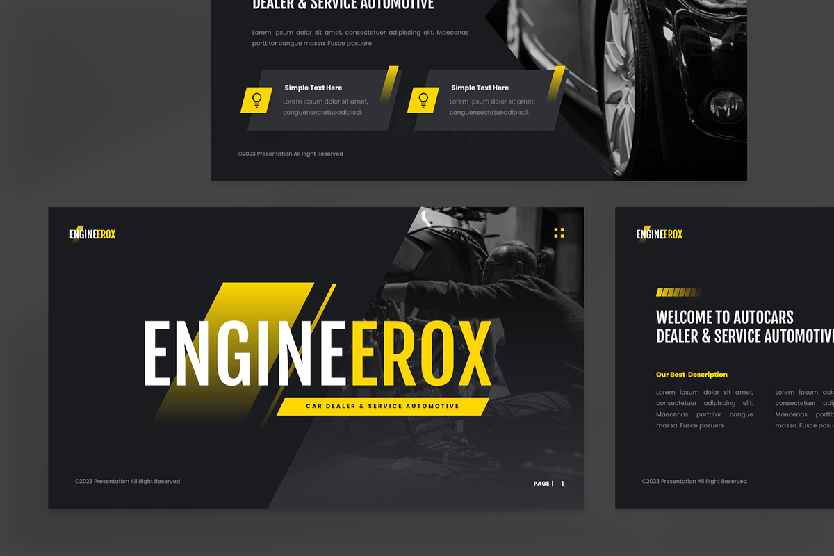 Engineerox - Automotive Powerpoint, a Presentation Template by GraphauseProject (Photo 3 of 7)
