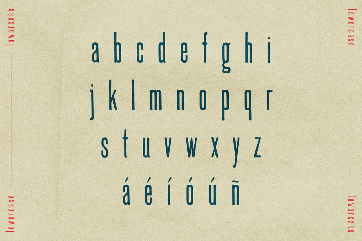 WAYPOST | A Retro Narrow Sans Serif, a Sans Serif Font by Laura Strote Designs (Photo 7 of 8)
