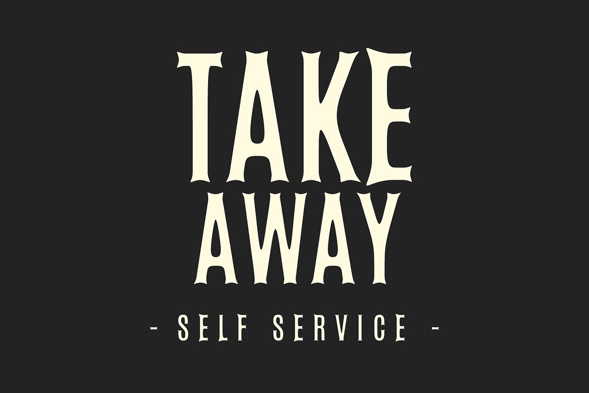 Rokun Metal Display Font, a Sans Serif Font by Maulana Creative (Photo 2 of 8)