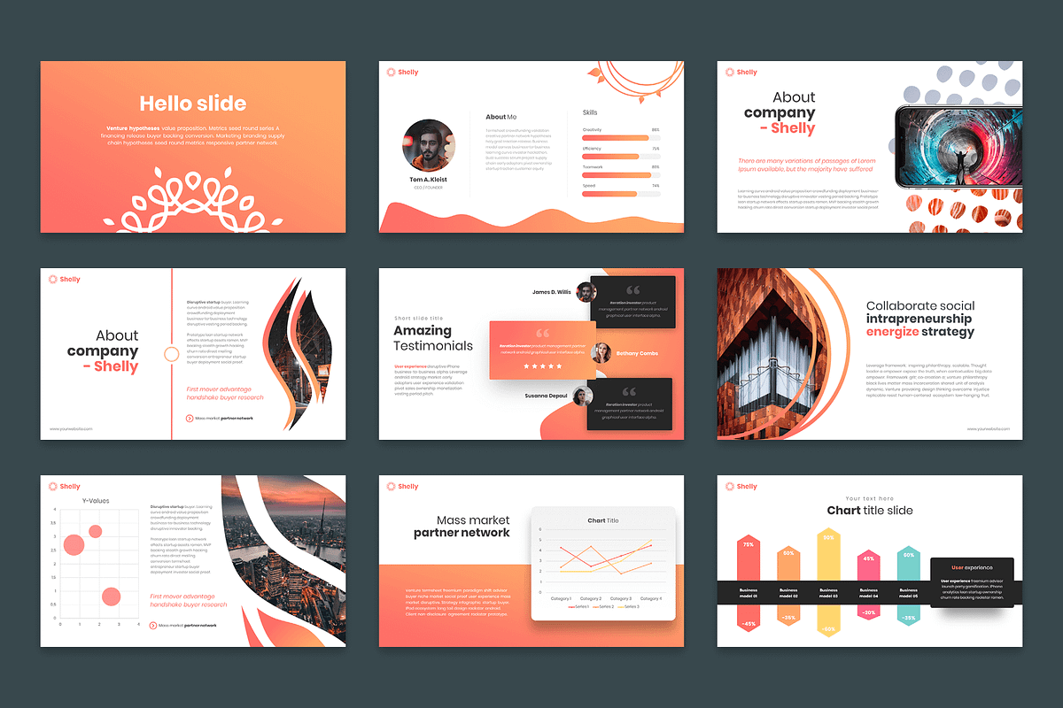 Shelly Powerpoint Template, a Presentation Template by Reshapely (Photo 9 of 14)