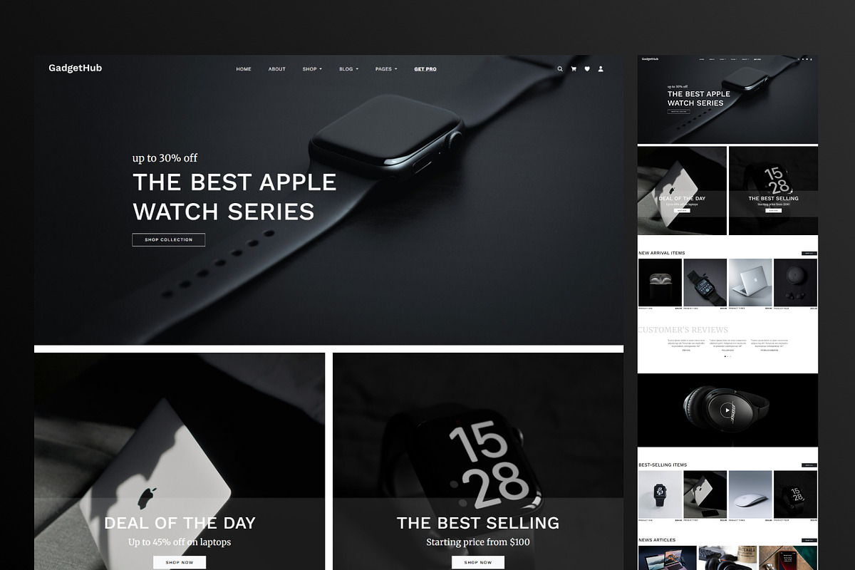 GadgetHub - Electronics Store HTML