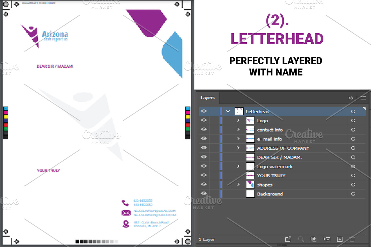 Stationery Design Templates, a Stationery Template by Design Fusion (Photo 3 of 4)